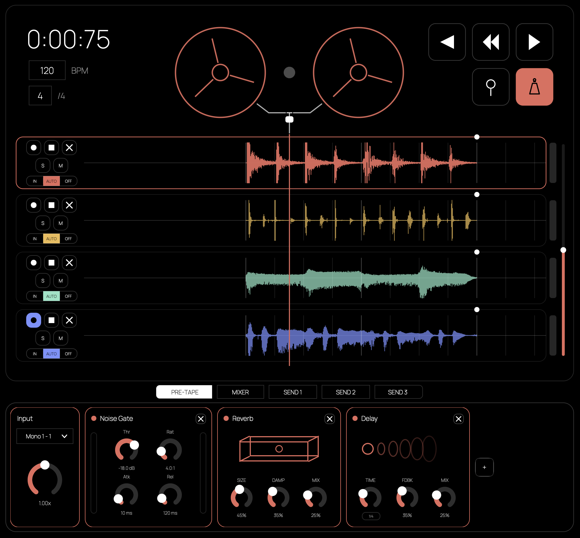 4-Track overview screenshot